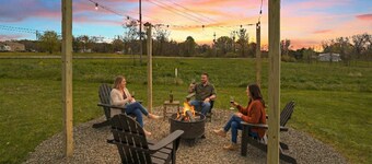 Last Light Outdoor Retreat | the Lakehouse | On Seneca Wine Trail | Firepit