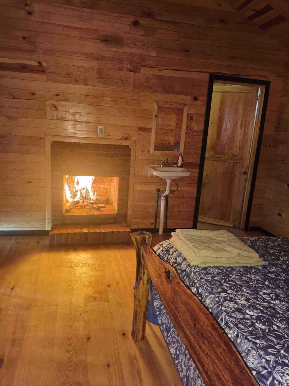Cabana básico, sacada, vista para o vale