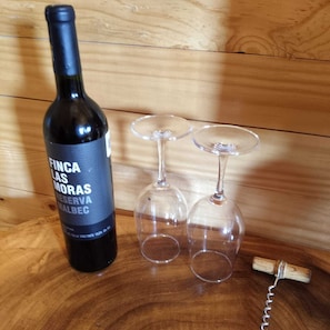Cabane Classique, balcon, vue vallée | Repas et boissons
