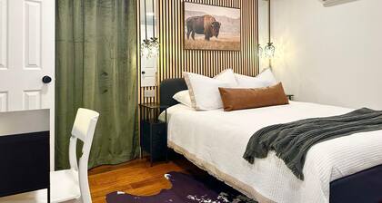 The Bison Cottage bungalow, a private boutique retreat in Cheyenne.