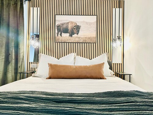 The Bison Cottage bungalow, a private boutique retreat in Cheyenne.