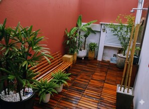 Terrace/patio - Pousada Ideal Guarujá Estúdios & Quartos (Guarujá)
