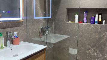 Towels, soap, toilet paper