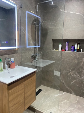 Towels, soap, toilet paper