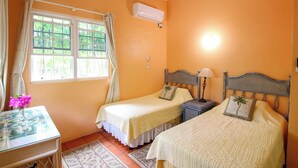 2 bedrooms, bed sheets