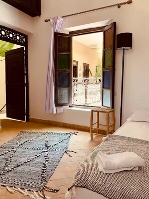 Superior Triple Room, Private Bathroom | In-room safe, blackout drapes, WiFi (free) - Riad Doroob (Marrakech)