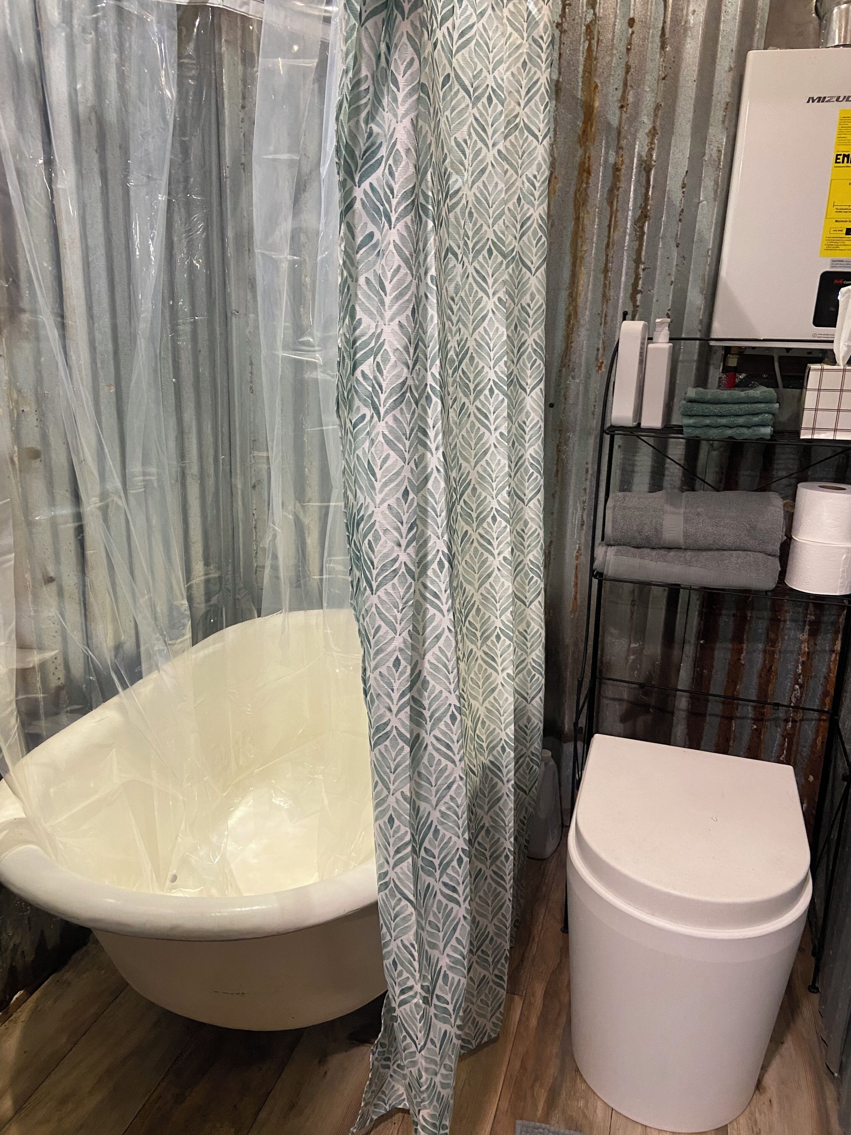 Towels, soap, toilet paper