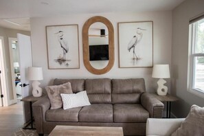 Luxury Condo, Balcony, Beach View | Living area - The Nile (Fort Myers Beach)