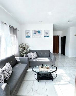 Living area - Apartment in the best location in Las Terrenas, Near Beaches and Supermarkets (Las Terrenas)