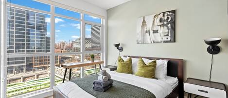 Departamento Deluxe | Escritorio, espacio para trabajar con laptop y wifi gratis