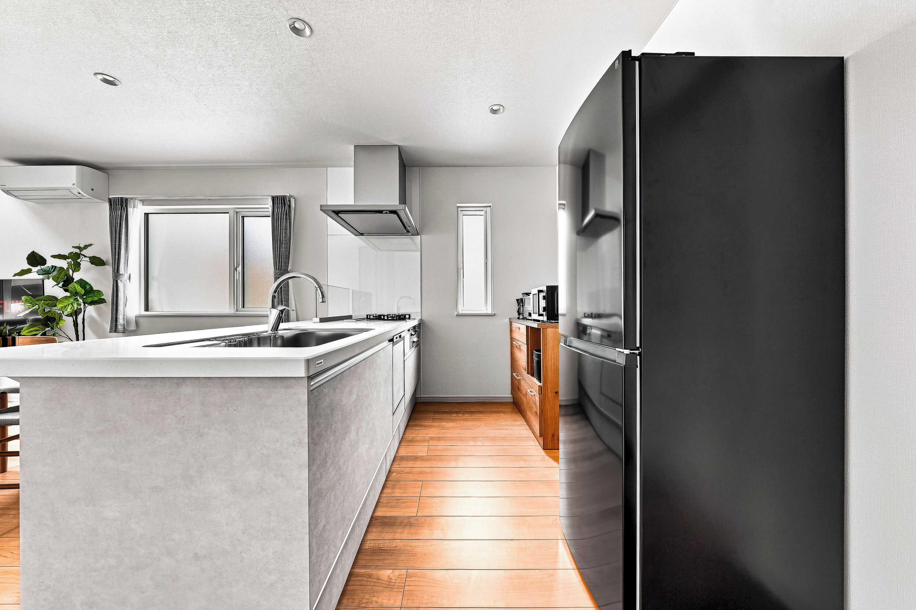 Apartment | Private kitchen | Fridge, microwave, stovetop, dishwasher