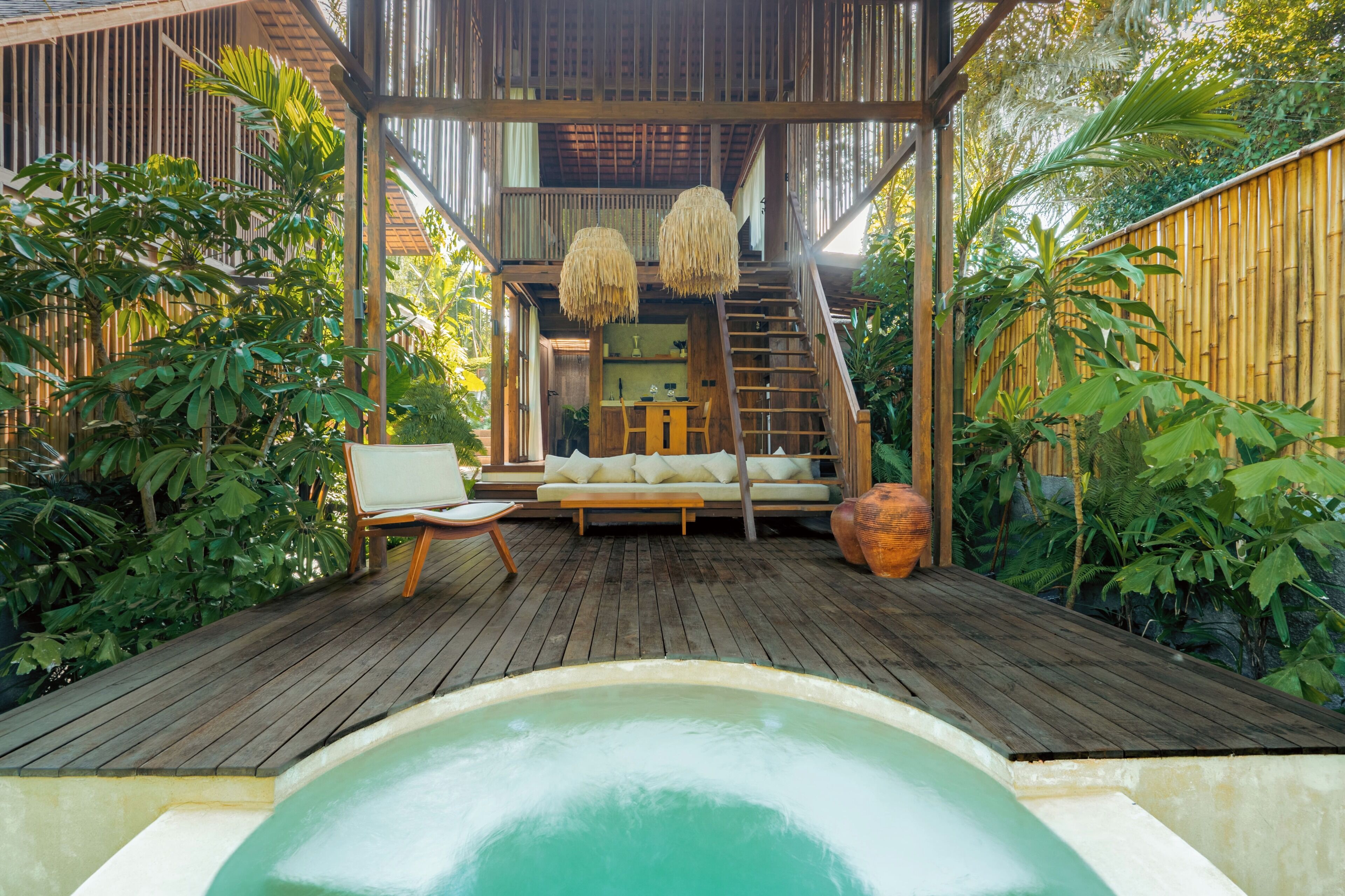 Vila, 1 kamar tidur, pemandangan sungai | Tempat makan outdoor
