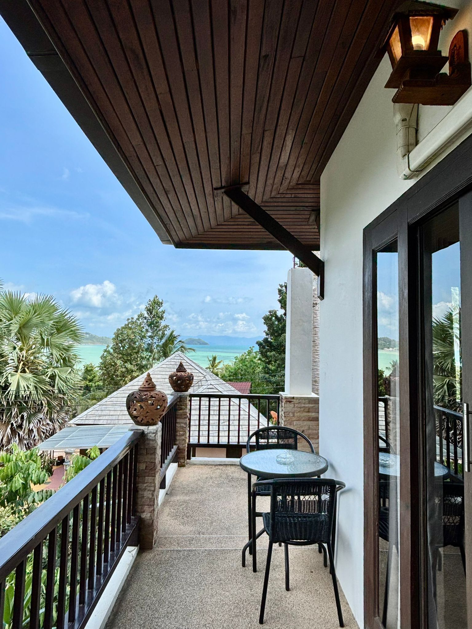 Quarto luxo, vista para o mar | Terraço/pátio