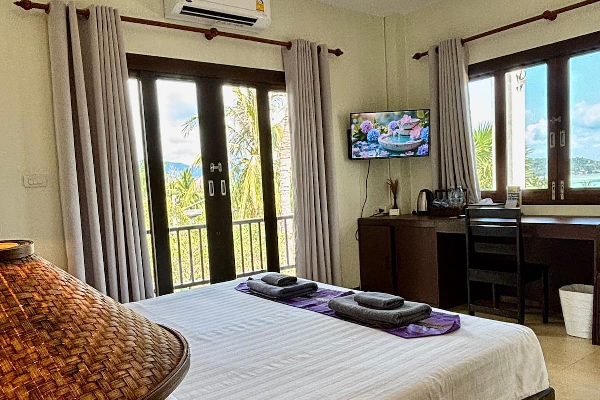 Quarto luxo, vista para o mar | Wi-Fi de cortesia, roupa de cama