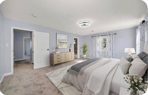 4 habitaciones, tabla de planchar con plancha, cuna de viaje y wifi 
