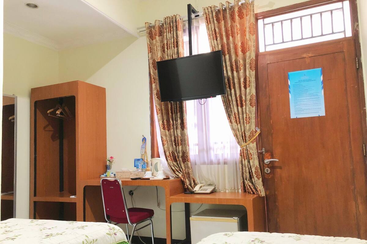 Chambre Standard avec lits jumeaux, patio, vue jardin
