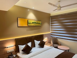 Kamar Double, pemandangan kota | Setrika/meja setrika dan Wi-Fi gratis