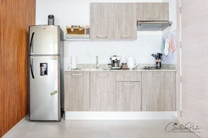 Private kitchen - Estrella Village • Loft 301A • walk to the beach (Dominicus)