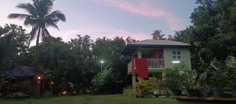 Fully furnished house, a café & pool in a forest!