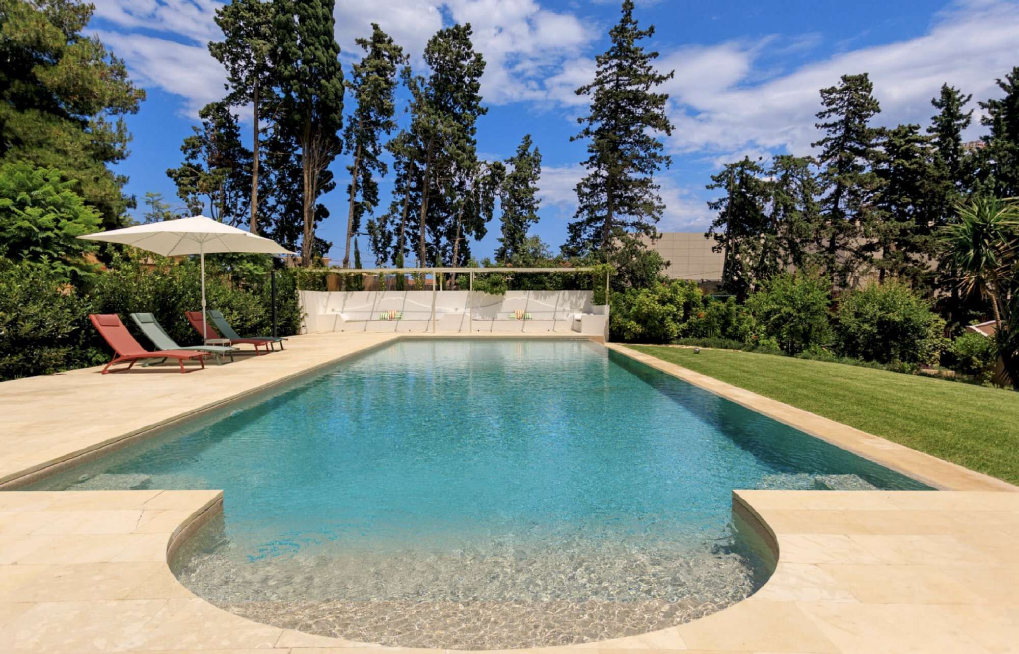 A heated pool