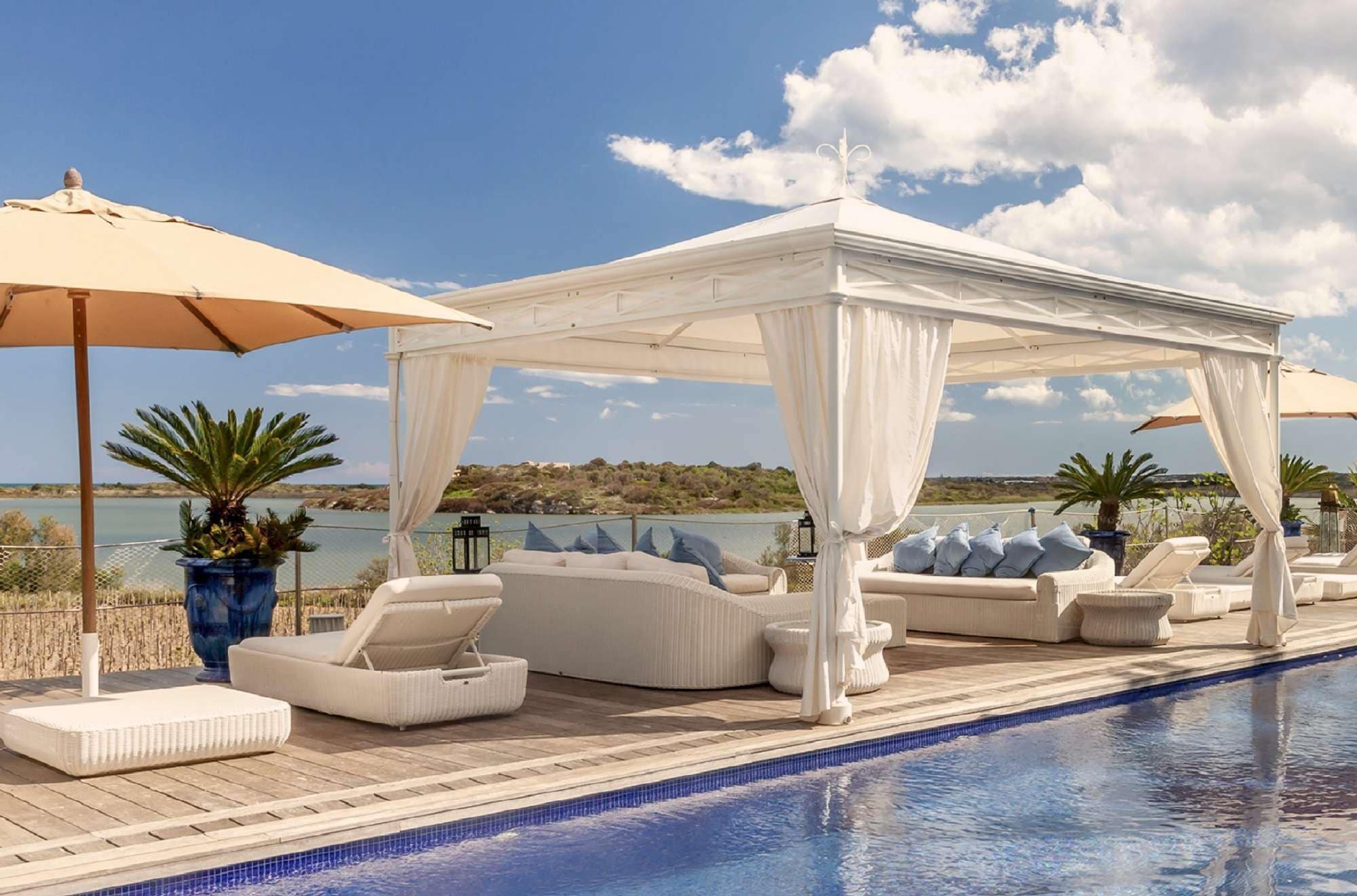 A heated pool