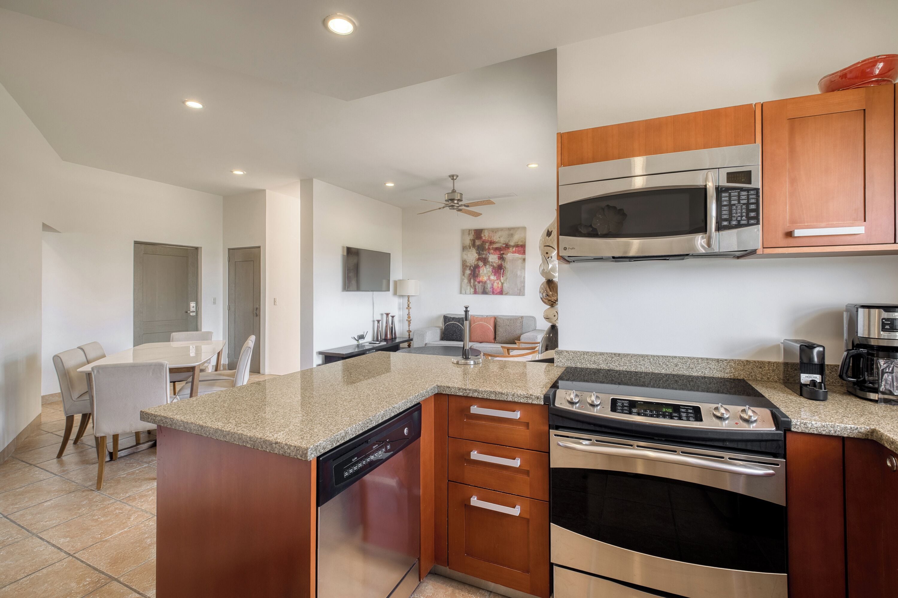 Departamento, 4 habitaciones, Terraza, vista al mar | Cocina privada
