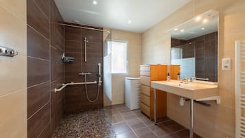 Shower, hair dryer
