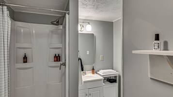 Hair dryer, towels