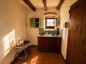 Apartment, Klimaanlage, Gartenblick | Eigene Küche