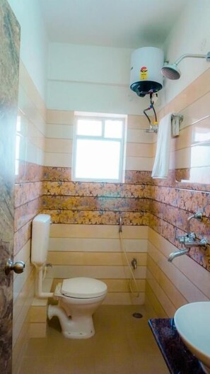 Family Room, Partial Lake View | Bathroom | Shower, soap, shampoo - The Bliss (Barasat)