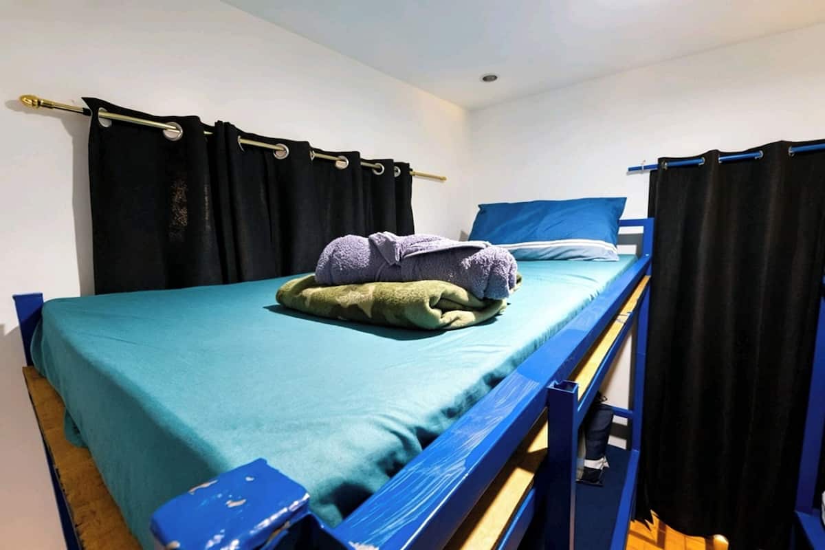 Escritorio, cortinas blackout, wifi gratis y ropa de cama