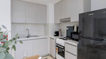 Departamento Deluxe, 1 cama Queen size, para no fumadores | Cocina privada