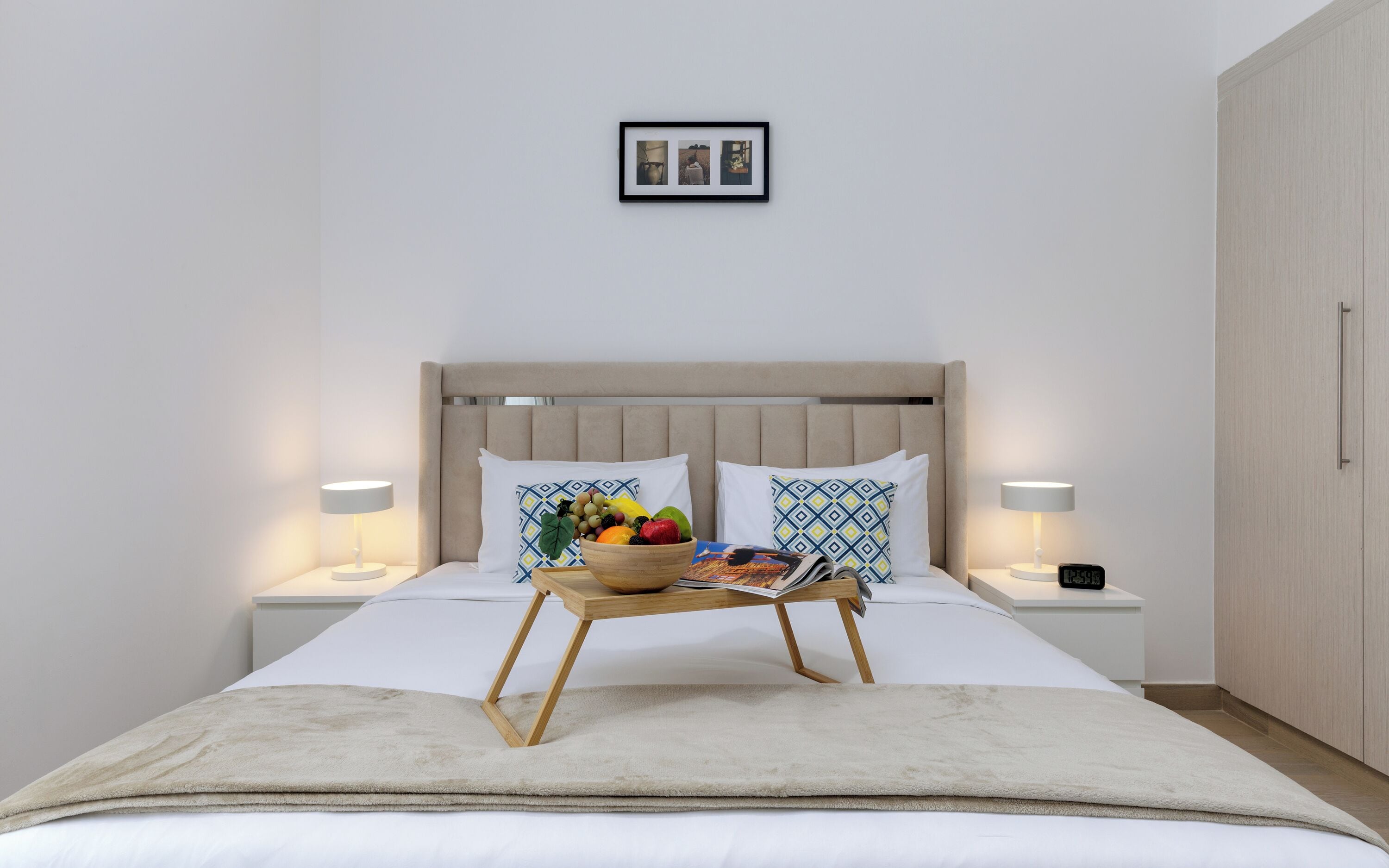 Departamento Deluxe, 1 cama Queen size, para no fumadores | Caja de seguridad en la habitación y cortinas blackout 