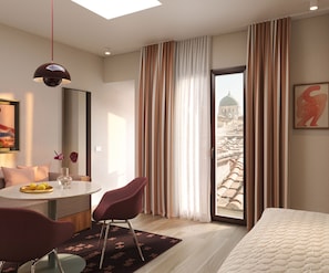 Caja de seguridad en la habitación y cortinas blackout 