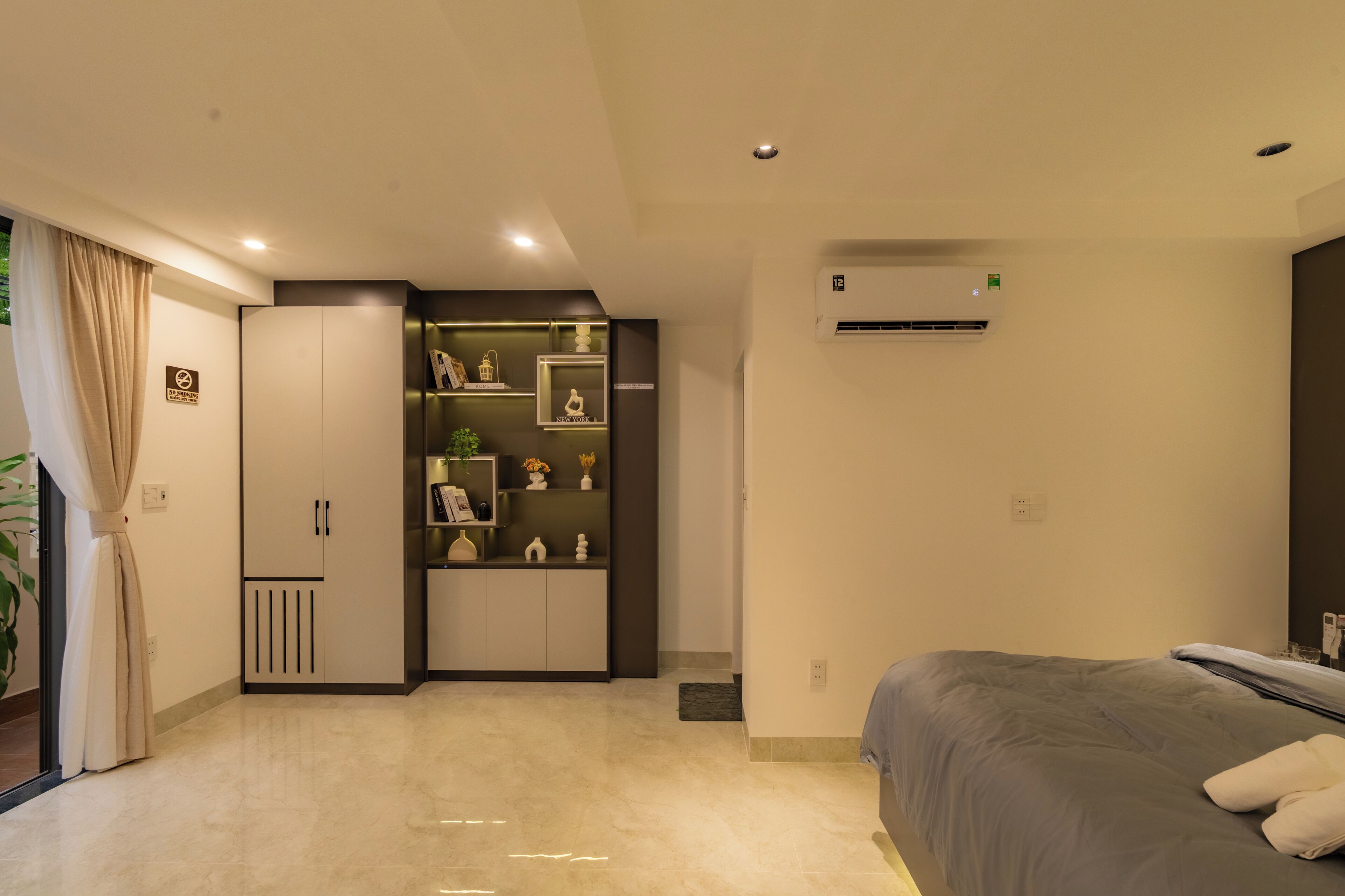 Apartemen Keluarga, pemandangan kota | Meja kerja, ruang kerja ramah laptop, dan Wi-Fi gratis