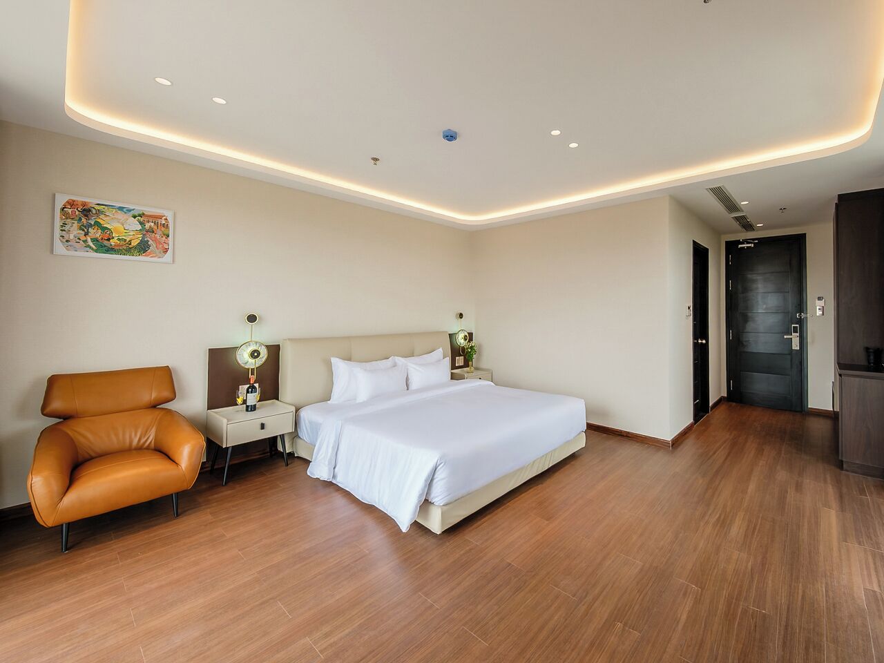 Quarto casal ou duplo luxo, sacada, vista para o jardim | Escrivaninha, Wi-Fi de cortesia