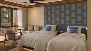 Superior Double or Twin Room, Garden View | WiFi (free), bed sheets