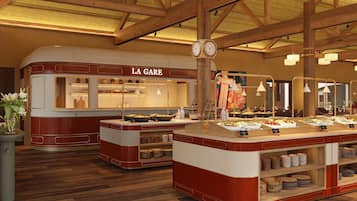 Free daily buffet breakfast