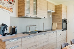 Private kitchen - Le Grand Duc: Lake view and close to downtown (Gérardmer)
