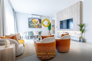 Superior Apartment | Living area - Amber Hospitality - Al Rawdah (Ar Rawdah / Riyadh)