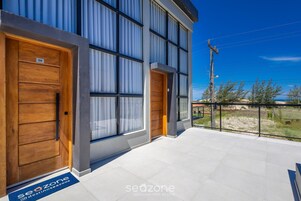 Apartamento básico | Detalhe da fachada