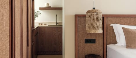Thea Suite | Private kitchen | Espresso maker, coffee/tea maker, mini-fridge, stovetop