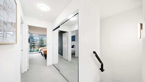 Iron/ironing board, travel crib, WiFi, bed sheets