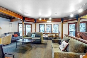 Unclassified image, 2 of 43, button - Open-beam Girdwood Chalet w/ Sunlit Solarium (Girdwood)