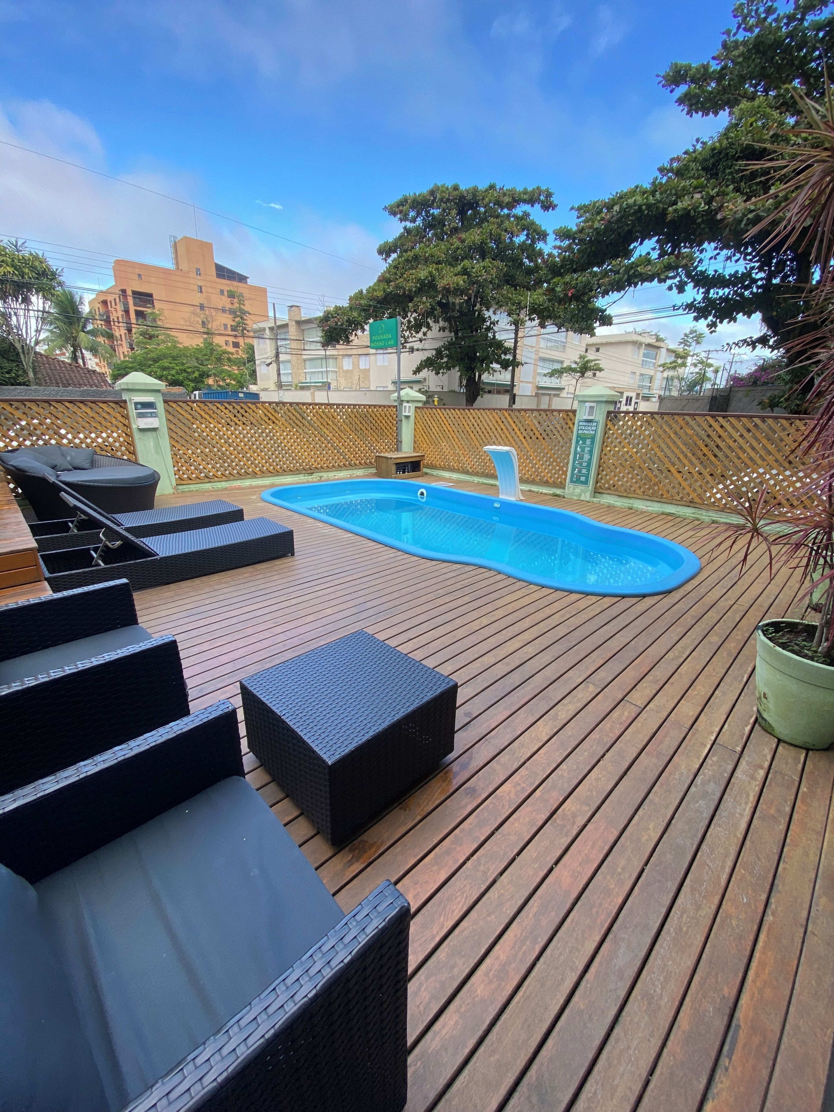 Outdoor pool, open 7:00 AM to 10:00 PM, pool loungers