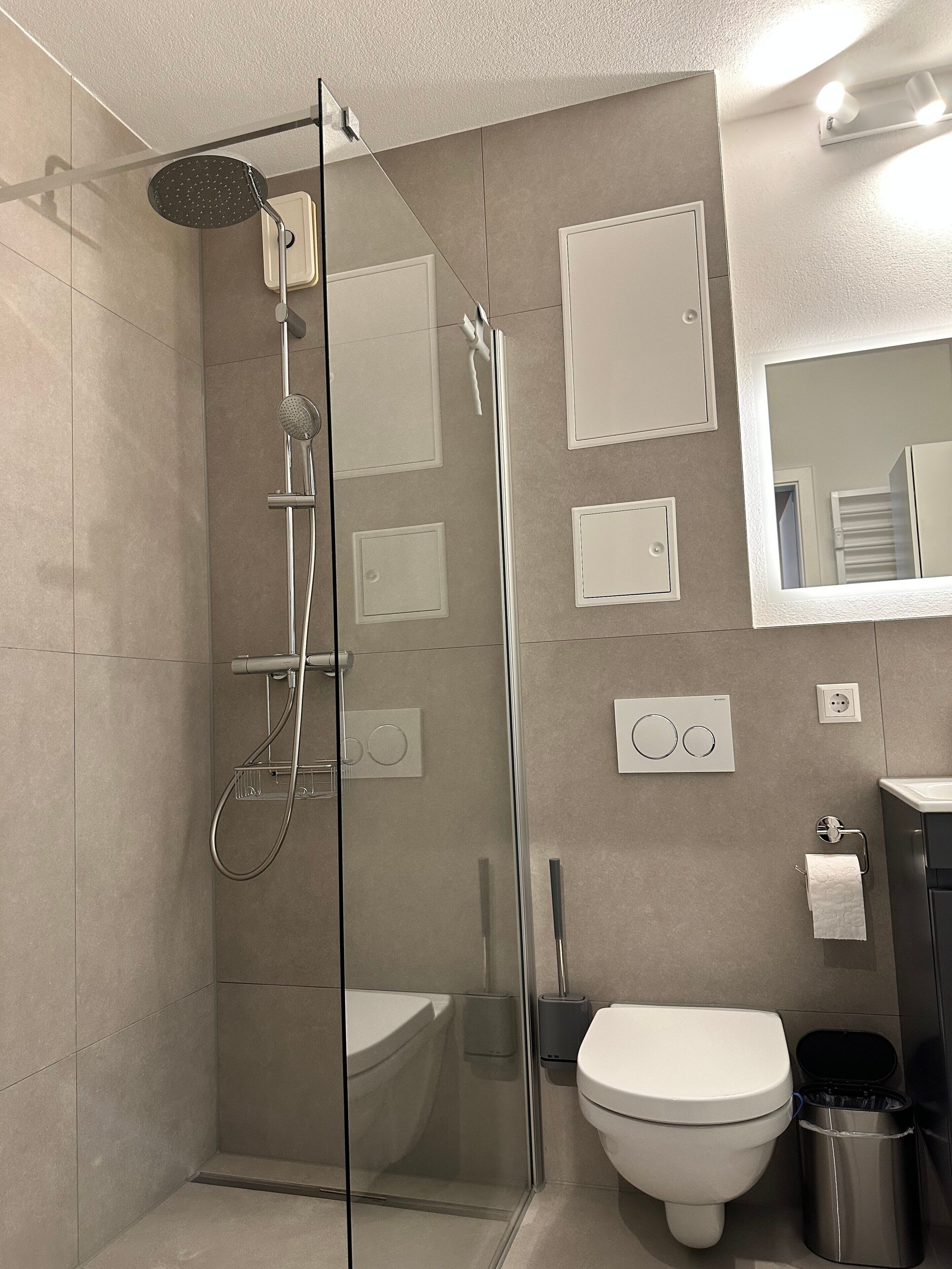Dusche, Handtücher