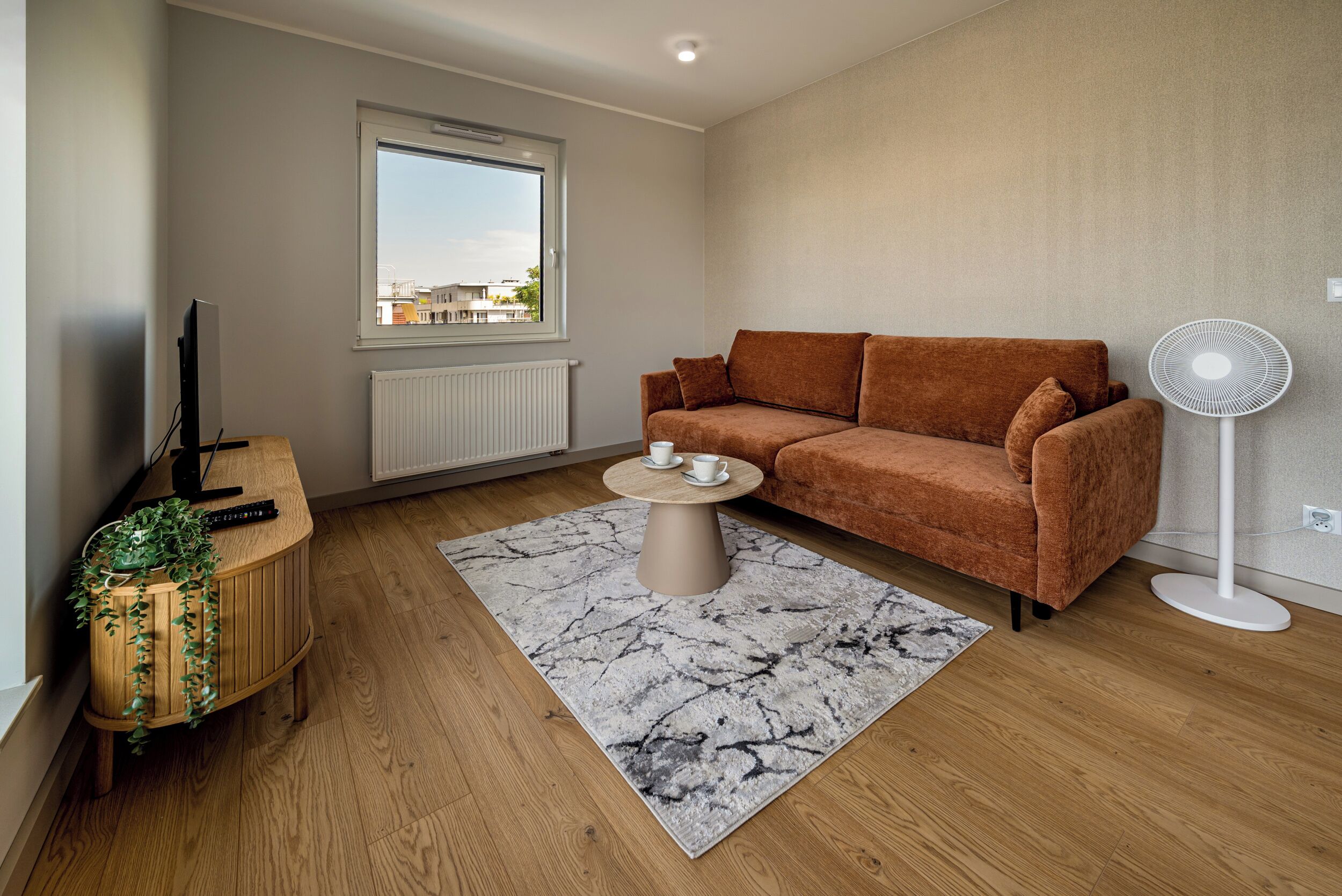 Departamento, 1 cama matrimonial y sofá cama | Sala de estar | Smart TV 