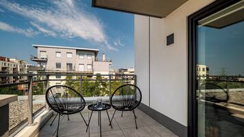 Apartment, 1 Double Bed with Sofa bed | Balcony view