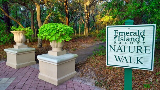 A sign for Emerald Island Resort Nature Walk. - Last Minute Disney Getaway! Townhouse with Private Pool. Book Now! #109037 (Orlando)