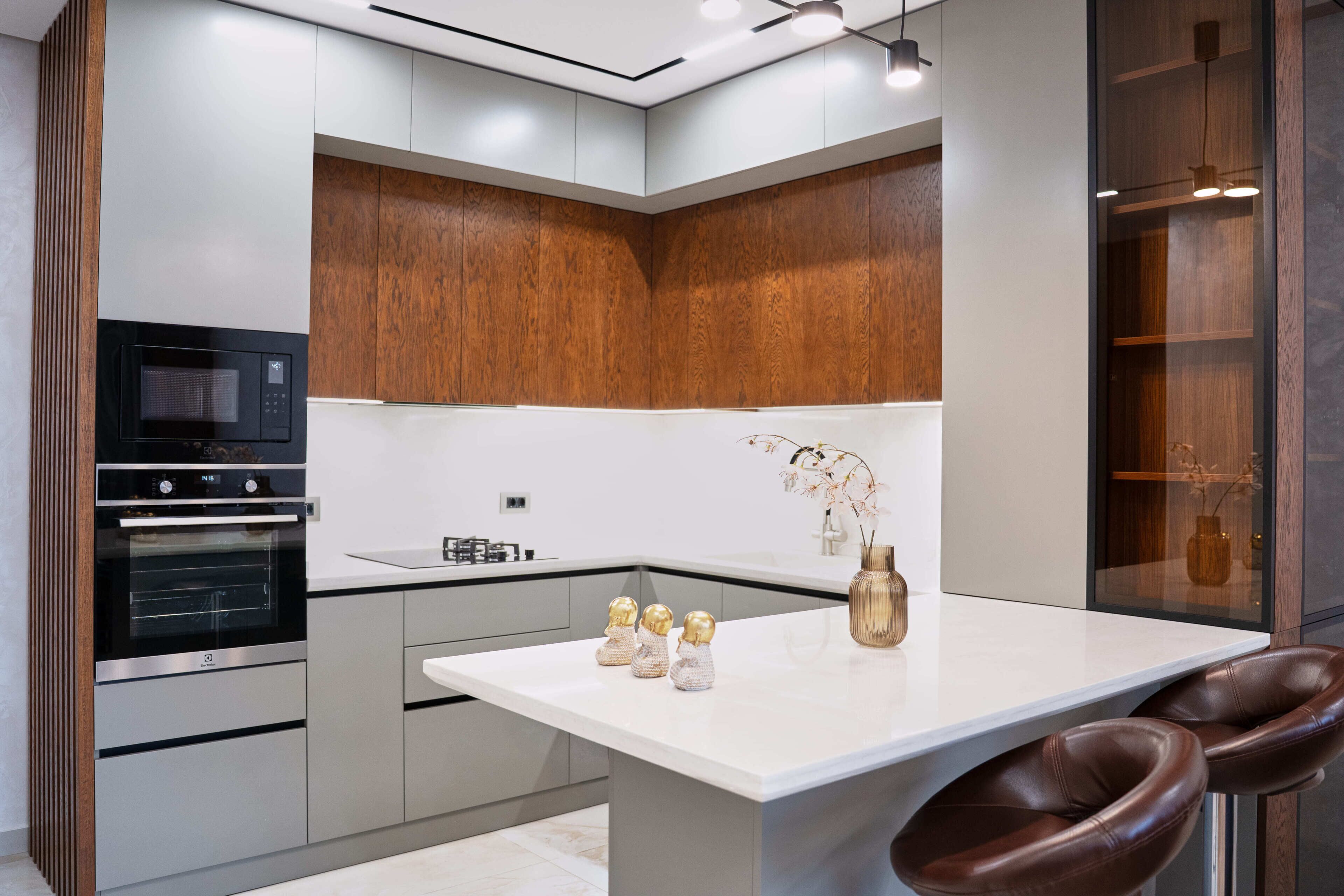 Superior-Apartment, 2 Schlafzimmer, Klimaanlage, Stadtblick | Eigene Küche | Hochstuhl